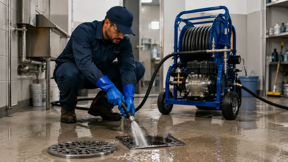 Floor Drain Hydro Jet Cleaning in Salinas