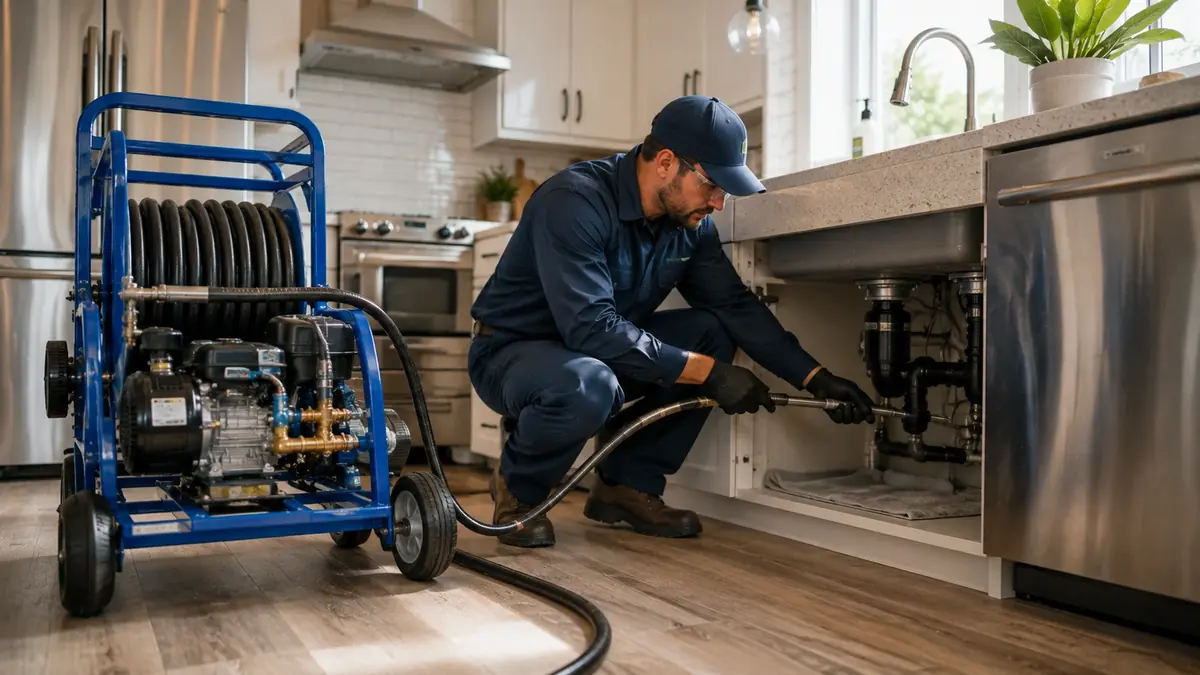 Kitchen Drain Hydro Jetting in Salinas