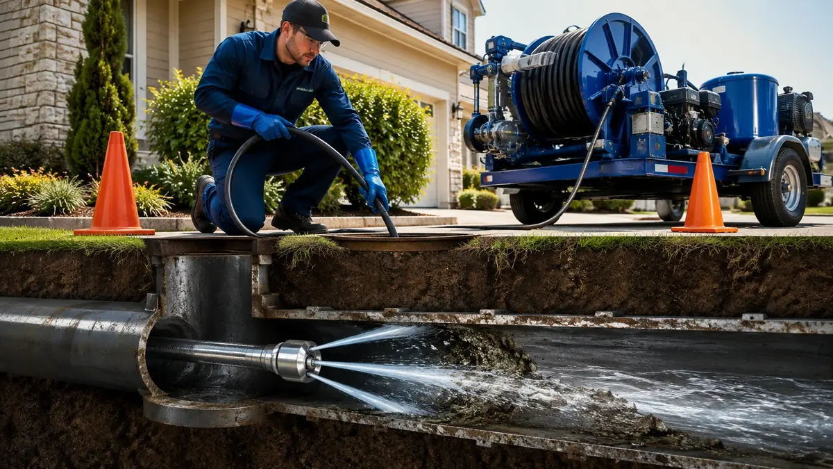 Main Sewer Line Hydro Jet Cleaning in Salinas